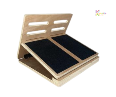 Planche D'équilibre Et D'étirement 3 En 1 – Bois, 6 Angles Réglables, Supporte 227 Kg, Base Antidérapante, Pour Fitness Maison - 9