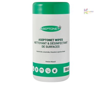Lingettes désinfectantes aseptonet boite 100