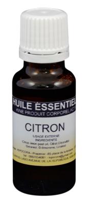 Huile essentielle citron flacon 20 ml
