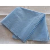 drap réutilisable non tissé bleu 90/200cm