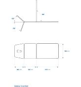 Table galaxy 3 sections ( 2 roues ou 4 roues.)