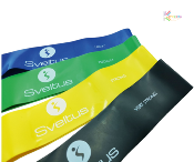 Set de 4 bandes latex aerobic Sveltus