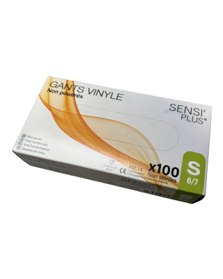 Gants vinyle SMALL bte de 100 