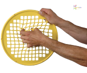 Power Web - disque de réeducation 36cm jaune - résistance souple