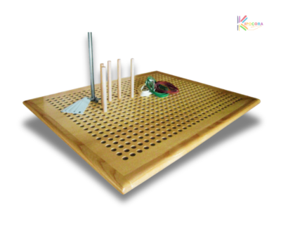 Plateau canadien en bois avec accessoires