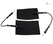 Electrodes silicone mâle 5x5 la paire