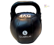 Soft Kettlebell Sveltus Similicuir noir 4kg 