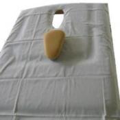 drap examen 100% coton 70/200cm blanc 