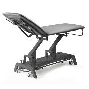 Table Avant 2 plans declive - chassis gris - sellerie gris foncé