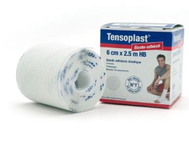 Bande adhésive élastique Tensoplast 6cm 